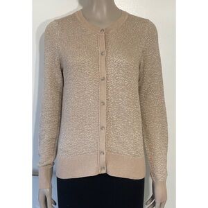 Loft Metallic Gold Cardigan